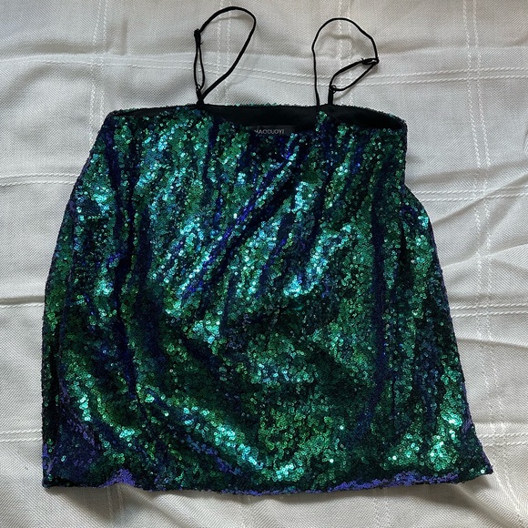 Haoduoyi Sequined Tank Top - Picture 1 of 4